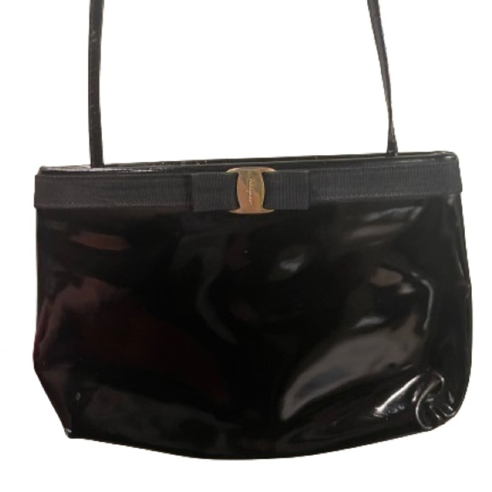 Salvatore Ferragamo vintage patent leather bag